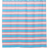 Transgender Pride Flag Douchegordijn (Voorkant)