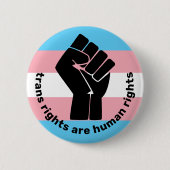 Transgender Pride Flag: eerste trans-Europese netw Ronde Button 5,7 Cm (Voorkant)