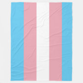Transgender Pride Flag Fleece Deken (Voorkant)