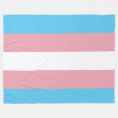 Transgender Pride Flag Fleece Deken (Voorkant (Horizontaal))