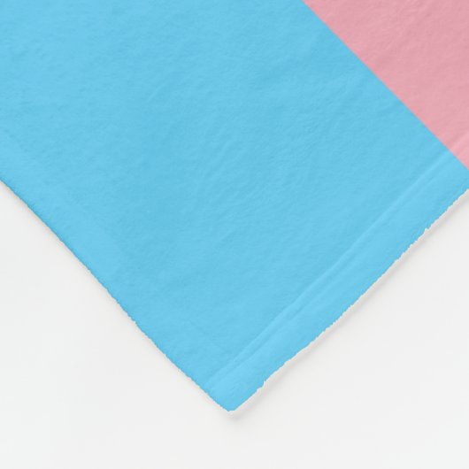 Transgender Pride Flag Fleece Deken (Hoek)