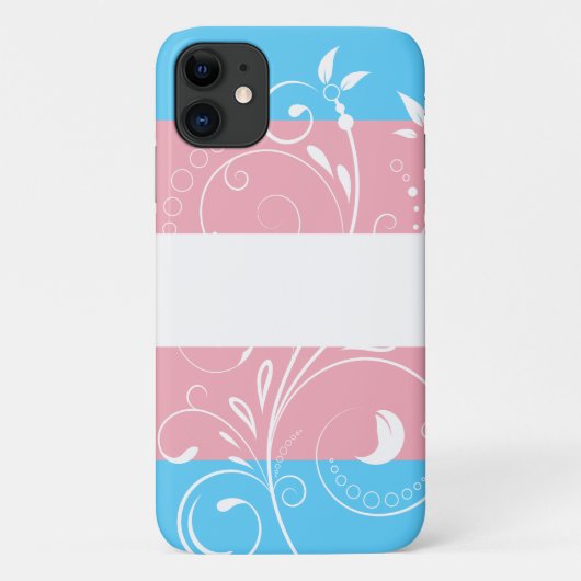 Transgender Pride Flag Floral Bloom Case-Mate iPhone Case (Achterkant)
