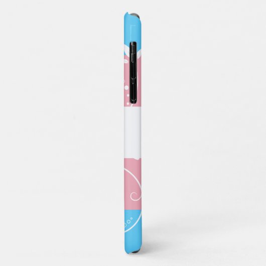 Transgender Pride Flag  Floral Bloom Case-Mate iPhone Case (Achterkant/links)