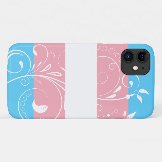 Transgender Pride Flag  Floral Bloom Case-Mate iPhone Case (Achterkant (horizontaal))