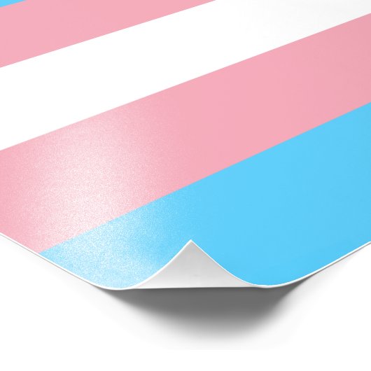 Transgender Pride Flag Foto Afdruk (Hoek)