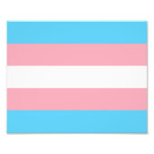 Transgender Pride Flag Foto Afdruk (Voorkant)