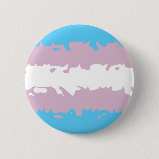Transgender Pride Flag (Fuzzy) Ronde Button 5,7 Cm (Voorkant)
