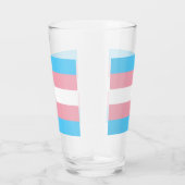 Transgender Pride Flag Glas (Rechts)
