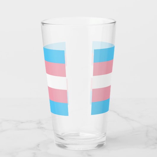 Transgender Pride Flag Glas (Rechts)
