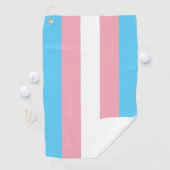 Transgender Pride Flag Golfhanddoek (Insitu)