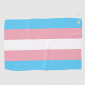 Transgender Pride Flag Golfhanddoek (Horizontaal)