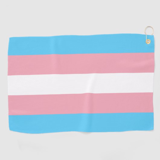 Transgender Pride Flag Golfhanddoek (Horizontaal)