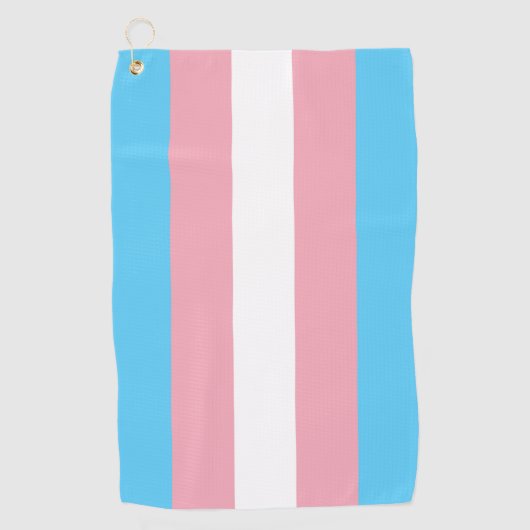 Transgender Pride Flag Golfhanddoek (Voorkant)