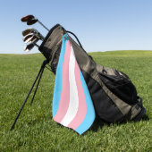Transgender Pride Flag Golfhanddoek (Groen)