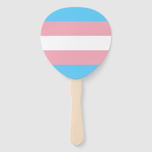 Transgender Pride Flag Handwaaier (Achterkant)