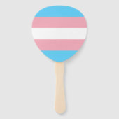Transgender Pride Flag Handwaaier (Voorkant)