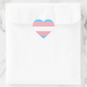 Transgender Pride Flag Hart Sticker (Tas)