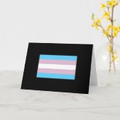 Transgender Pride Flag Kaart (Gele Bloem)