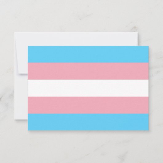 Transgender Pride Flag Kaart (Voorkant)