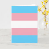 Transgender Pride Flag Kaart (Gele Bloem)