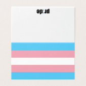 Transgender Pride Flag Kaart (Buitenkant ongevouwen)