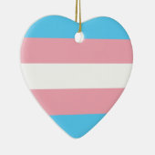 Transgender Pride Flag Keramisch Ornament (Rechts)