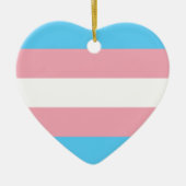 Transgender Pride Flag Keramisch Ornament (Voorkant)