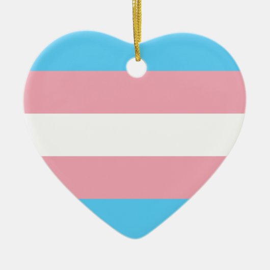 Transgender Pride Flag Keramisch Ornament (Voorkant)