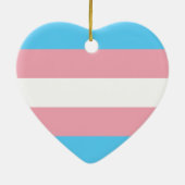 Transgender Pride Flag Keramisch Ornament (Achterkant)