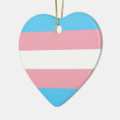 Transgender Pride Flag Keramisch Ornament (Links)