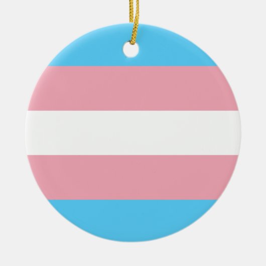 Transgender Pride Flag Keramisch Ornament (Voorkant)