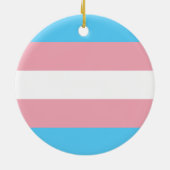 Transgender Pride Flag Keramisch Ornament (Achterkant)