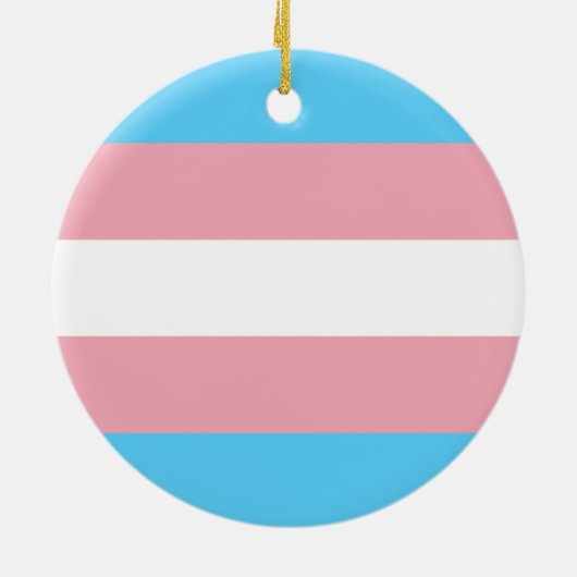 Transgender Pride Flag Keramisch Ornament (Achterkant)