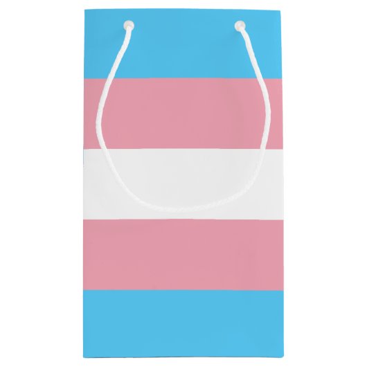 Transgender Pride Flag Klein Cadeauzakje (Achterkant)