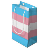 Transgender Pride Flag Klein Cadeauzakje (Voorkant Gekanteld)