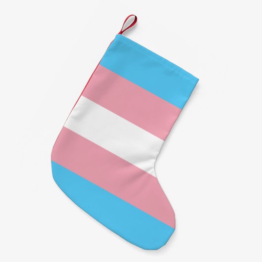 Transgender Pride Flag Kleine Kerstsok (Voorkant (Hangend))