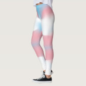 Transgender Pride Flag Kleur Swirl Leggings (Links)