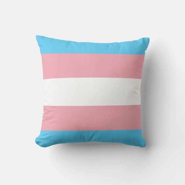 Transgender Pride Flag Kussen (Voorkant)