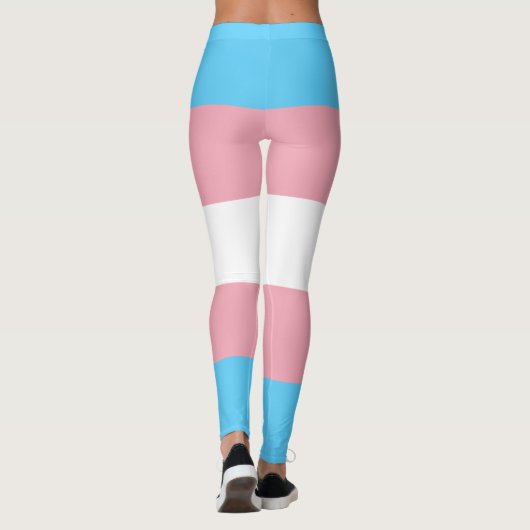 Transgender Pride Flag Leggings (Achterkant)