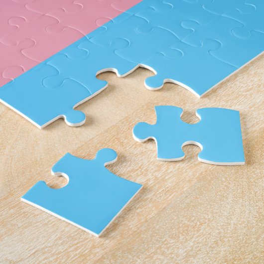 Transgender Pride Flag Legpuzzel (Zijkant)