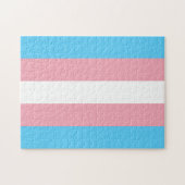 Transgender Pride Flag Legpuzzel (Horizontaal)