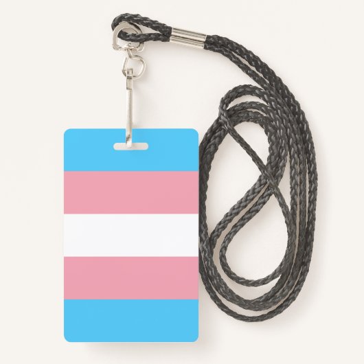 Transgender Pride Flag - LGBT-regenboog Badge (Voorkant met draagriem)