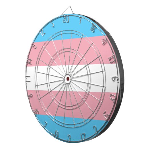 Transgender Pride Flag - LGBT-regenboog Dartbord (Voorkant Rechts)