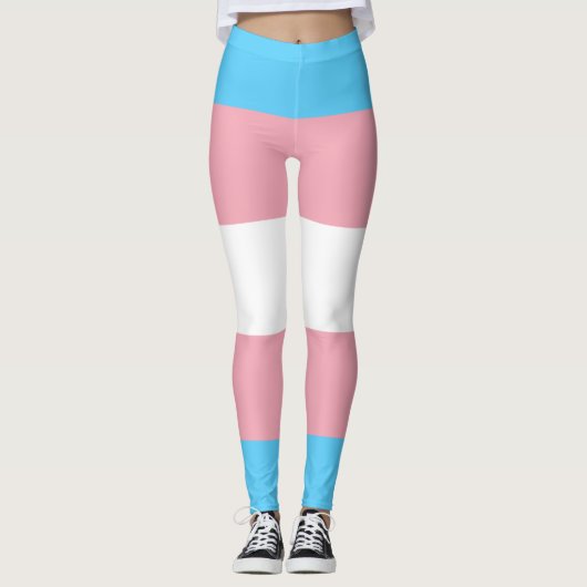 Transgender Pride Flag - LGBT-regenboog Leggings (Voorkant)