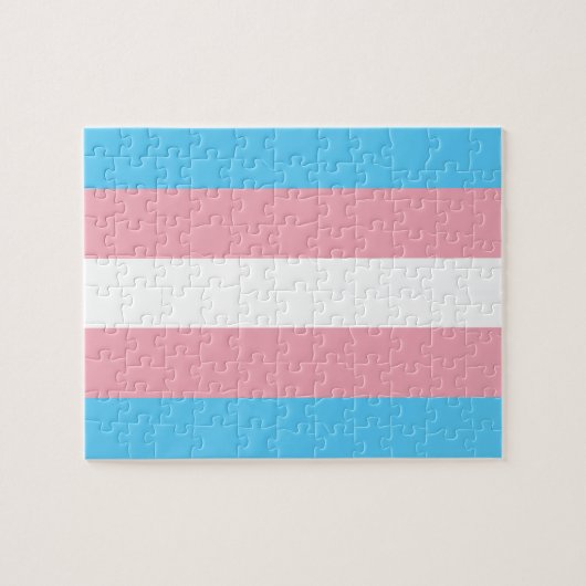 Transgender Pride Flag - LGBT-regenboog Legpuzzel (Horizontaal)