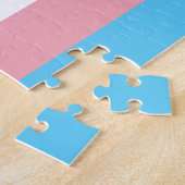 Transgender Pride Flag - LGBT-regenboog Legpuzzel (Zijkant)