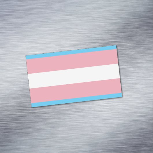 Transgender Pride Flag - LGBT-regenboog Magnetisch Visitekaartje (Voorbeeld)