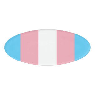 Transgender Pride Flag - LGBT-regenboog Naambadge