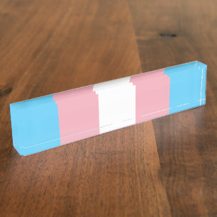 Transgender Pride Flag - LGBT-regenboog Naambordje