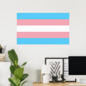 Transgender Pride Flag - LGBT-regenboog Poster (Thuiskantoor)